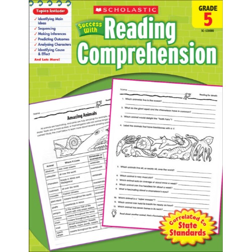 SCHOLASTIC SUCCESS WITH READING COMPREHENSION GRADE 5