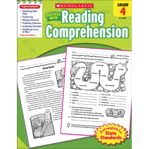 SCHOLASTIC SUCCESS GRADE 4 WITH READING COMPREHENSION