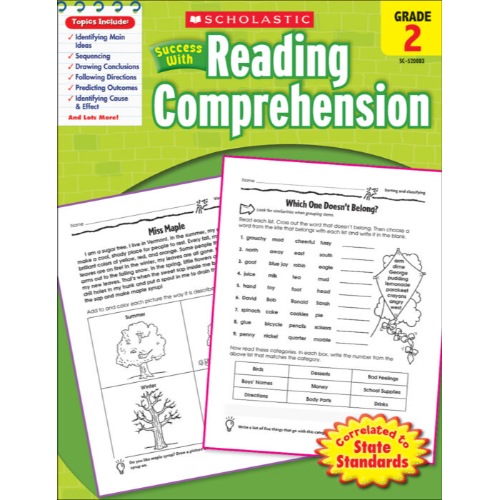 SCHOLASTIC SUCCESS GRADE 2 WITH READING COMPREHENSION