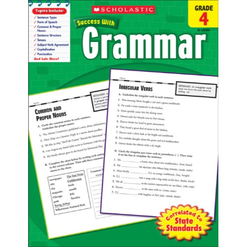 SCHOLASTIC SUCCESS GRADE 4  WITH GRAMMAR