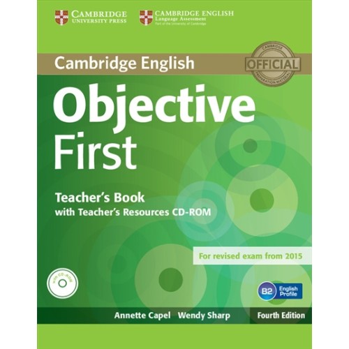 OBJECTIVE FIRST 4ED TEACHER'S BOOK WITH TEACHER'S RESOURCES AUDIO CD CD ROM