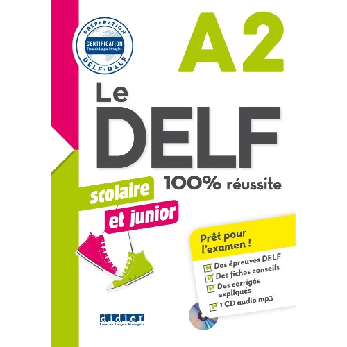 LE DELF SCO  JUNIOR  100% RÉUSSITE  A2  LIVRE  CD