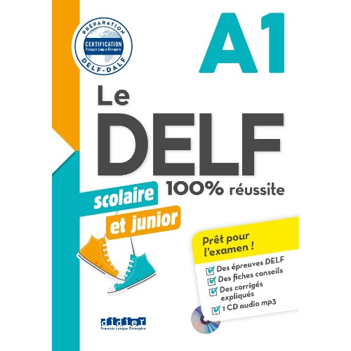 LE DELF SCO  JUNIOR  100% RÉUSSITE  A1  LIVRE  CD